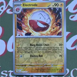 Electrode Reverse Holo Rare SV: Scarlet & Violet 151 101/165 NM Pack Fresh Card - Image 2