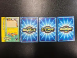 Vintage Digimon Lot Of 4 Cards Holo Emglish Angemon Saberleomon - Image 3