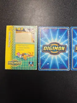 Vintage Digimon Lot Of 4 Cards Holo Emglish Angemon Saberleomon - Image 4