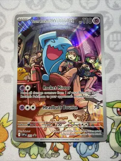 Team Rocket's Wobbuffet 203 Sv: Scarlet & Violet Promo Cards Holo - Image 1