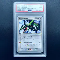 2004 Pokemon Promo World Championship Blaziken Tech 97 Rayquaza Ex PSA 9 Mint - Image 3