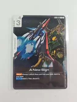 Emglish Gundam Card Game A New Sign New Type Challenge Promo FOIL SEALED - Image 1