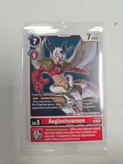 Aegiochusmon P-213 Promo Digimon Card English TCG Sealed - Image 1