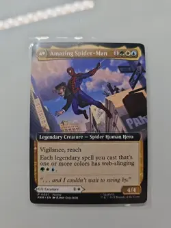 Magic the Gathering MTG Peter Parker Amazing Spider-Man Promo Card ARTIST SIGNED - Image 2