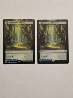 2x Barkchannel Pathway - Showcase - Kaldheim - Near Mint - MTG - Image 1