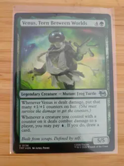 MTG Venus, Torn Between Worlds (FOIL) 0136 Teenage Mutant Ninja Turtles M/NM - Image 1