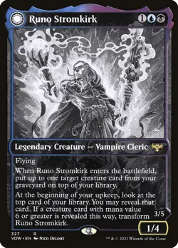 MTG Runo Stromkirk Showcase Full Art ** Innistrad: Crimson Vow ** English (NM) - Image 1