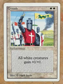 MTG Unlimited Crusade - Moderately Played - Magic: The Gathering Unlimited Ed. - Image 1