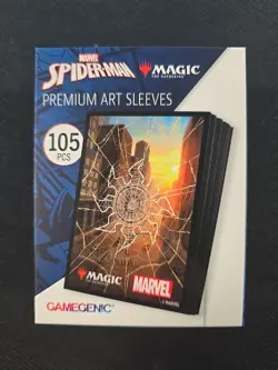 Gamegenic Magic The Gathering Spider-Man Premium Art Sleeves 105 Pcs Plains - Image 1