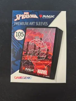 Gamegenic Magic The Gathering Spider-Man Premium Art Sleeves 105 Pcs Mountain - Image 1