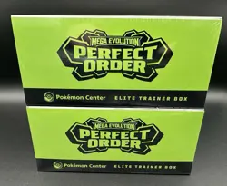 x2 Pokemon Center Perfect Order Exclusive Elite Trainer Box ETB Sealed Pokemon - Image 3