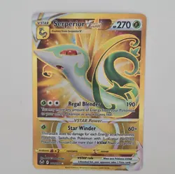 Serperior Vstar 210/195 Pokemon Silver Tempest Gold Rare NM - Image 1