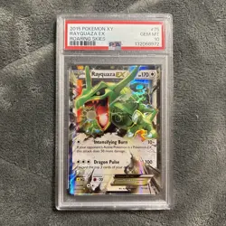 2015 Pokemon XY Roaring Skies Rayquaza EX #75/108 PSA 10 GEM MINT new cert - Image 1