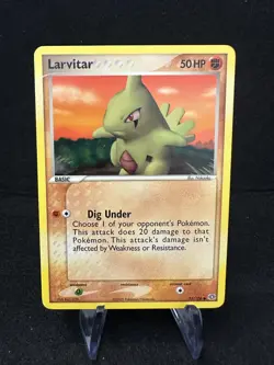 Larvitar 52/106, 2005 EX Emerald, Pokemon, LP - Image 1