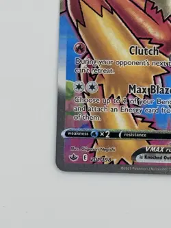 Blaziken VMAX 201/198 Ultra Rare Holo Rapid Strike Pokemon TCG Chilling Reign - Image 5