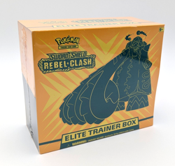 Factory Sealed 2020 Pokemon TCG: Sword & Shield Rebel Clash Elite Trainer ETB 820650807008 - Image 1