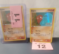 FREEPOST UK 2006 Pokemon Crystal Guardians HOLO STAMPED #50 Diglett ( No 12 ) - Image 5
