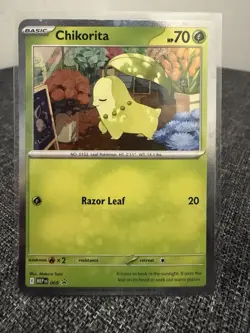 Chikorita MEP 069 - NM Pokemon Mega Evolution Perfect Order Holo Promo - Image 1