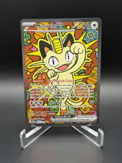 Meowth ex 121/088 ENGLISH Special Illustration Rare - Perfect Order SIR Pokemon - Image 1