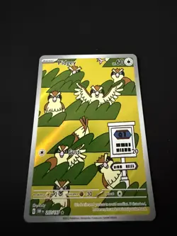 Pokemon TCG Obsidian Flames Pidgey Holo Illustration Rare Full Art 207/197 NM - Image 4