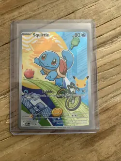 First Partner Illustration Squirtle Promo Full Art Holo 037 Pokemon TCG RARE NEW - Image 1