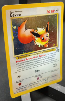 1999 Pokemon Eevee #11 Black Star Promo WOTC Holo Rare NM/LP Swirl - Image 4
