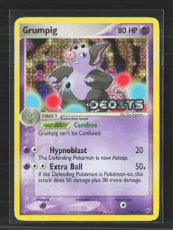 Pokemon 2005 EX Deoxys Grumpig #32/107 - Image 1