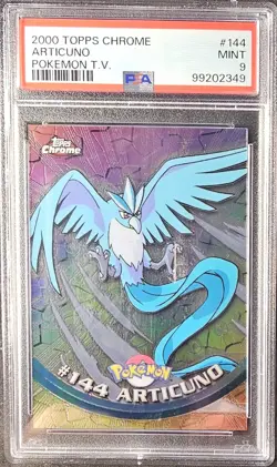 2000 Pokemon Topps Chrome Articuno #144 PSA 9 - Image 1