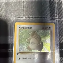 VINTAGE!! Pokemon TCG Kangaskhan Jungle Holo Rare 1st Edition 5/64 1999 Wizards - Image 2