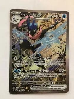 Greninja EX SVP 132 Shrouded Fable Black Star Promo Illustration Pokemon TCG - Image 1