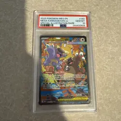 2025 POKEMON MEG EN-MEGA EVOLUTION #182/132 MEGA KANGASKHAN EX PSA 10 - Image 1