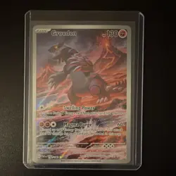 The Pokemon Groudon SV04 199/182 Paradox Rift Illustration Rare Holo 130 HP - Image 1