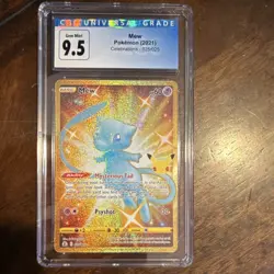 Pokemon Mew Secret Rare Full Art Holo 025/025 Celebrations 60 HP CGC 9.5 2021 - Image 1
