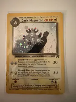 Pokemon TCG Dark Magneton Team Rocket 11/82 Holo Unlimited Holo Rare - Image 1