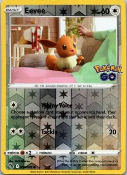 Eevee Common Pokemon GO 054/078 NM - Image 1