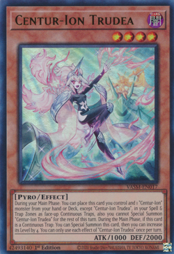 YUGIOH CENTUR-ION TRUDEA ULTRA RARE 1ST EDITION GOOD CONDITION VASM-EN017 - Image 1