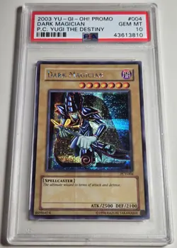 2003 YU-GI-OH! P.C. YUGI THE DESTINY Dark Magician PCY-004 PSA 10 - Image 4