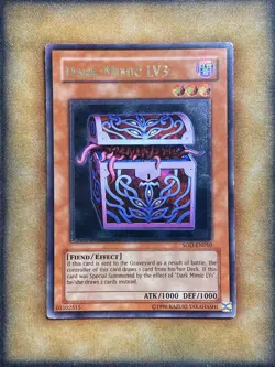 Yugioh Dark Mimic LV3 SOD-EN010 Utimate Rare LP - Image 1