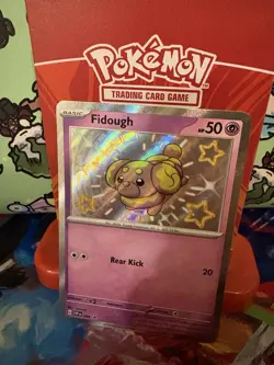 Pokemon Fidough 069 Black Star Promo Paldean Fates Baby Shiny Holo NM - Image 2