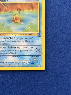 Black Star Promo #20 Psyduck Vintage Pokemon F6 - Image 4