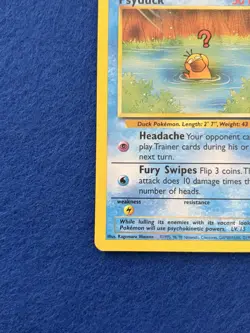 Black Star Promo #20 Psyduck Vintage Pokemon F6 - Image 5