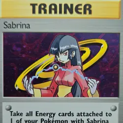 Pokemon TCG Sabrina Gym Challenge Holo Rare Trainer Unlimited 20/132 2000 - Image 3