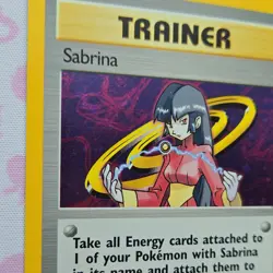Pokemon TCG Sabrina Gym Challenge Holo Rare Trainer Unlimited 20/132 2000 - Image 4