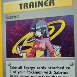 Pokemon TCG Sabrina Gym Challenge Holo Rare Trainer Unlimited 20/132 2000 - Image 5