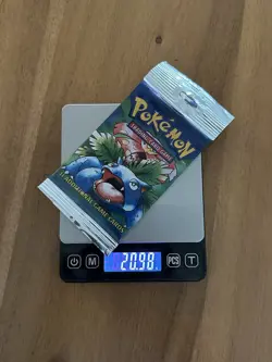 20.98g HeavyU Venusaur Pokemon WOTC Base Set Unlimited Booster Pack 1999 - Image 5