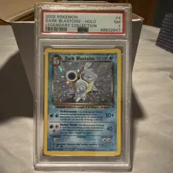 Pokemon Dark Blastoise Holo Rare Legendary Collection 4/110 Stage 1 70 HP PSA 7 - Image 1