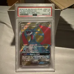 Pokemon Salamence GX Promo Holo SM Black Star SM139 Stage 2 250 HP PSA 8 - Image 1