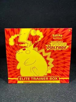Lot of (3) Pokemon TCG Sword & Shield Vivid Voltage Elite Trainer Box SEALED - Image 2