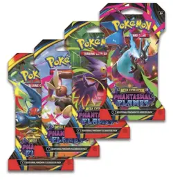 4x Pokemon Phantasma Flames Booster Packs (Full Art Set) - Image 1