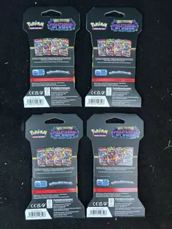 4x Pokemon Phantasma Flames Booster Packs (Full Art Set) - Image 3